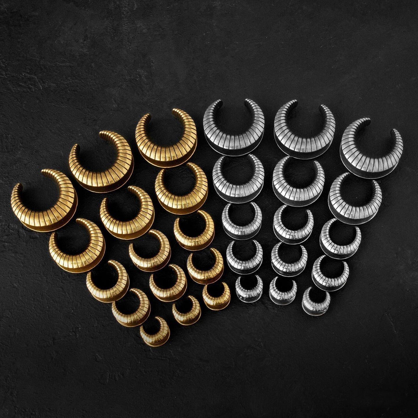 PunkPlugs Ridged Ear Saddles Tunnels