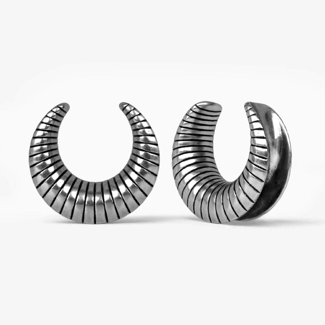 PunkPlugs Ridged Ear Saddles Tunnels