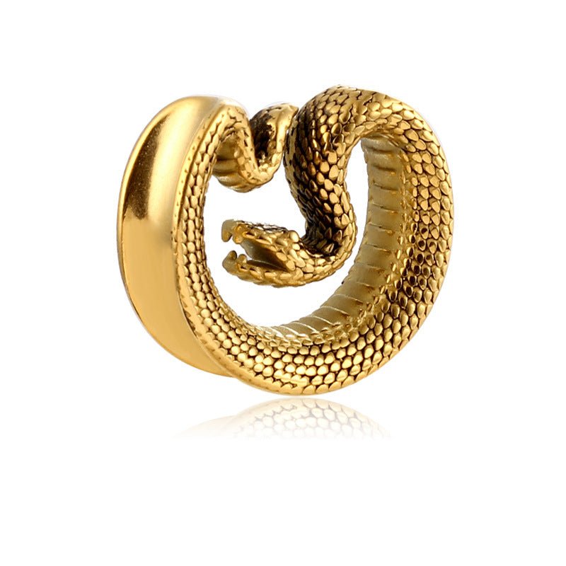 PunkPlugs Snake Steel Ear Tunnels Saddles
