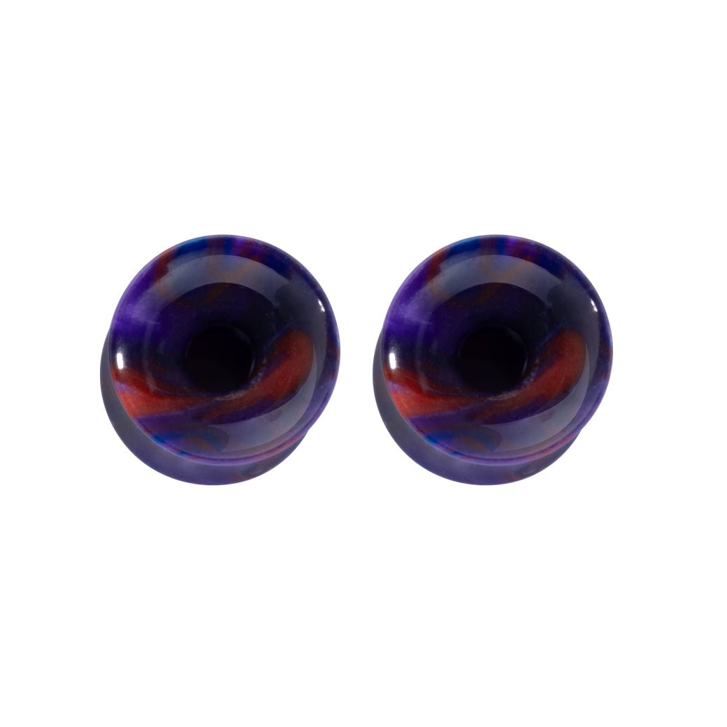 PunkPlugs Tie Dye Swirl Acrylic Ear Tunnels