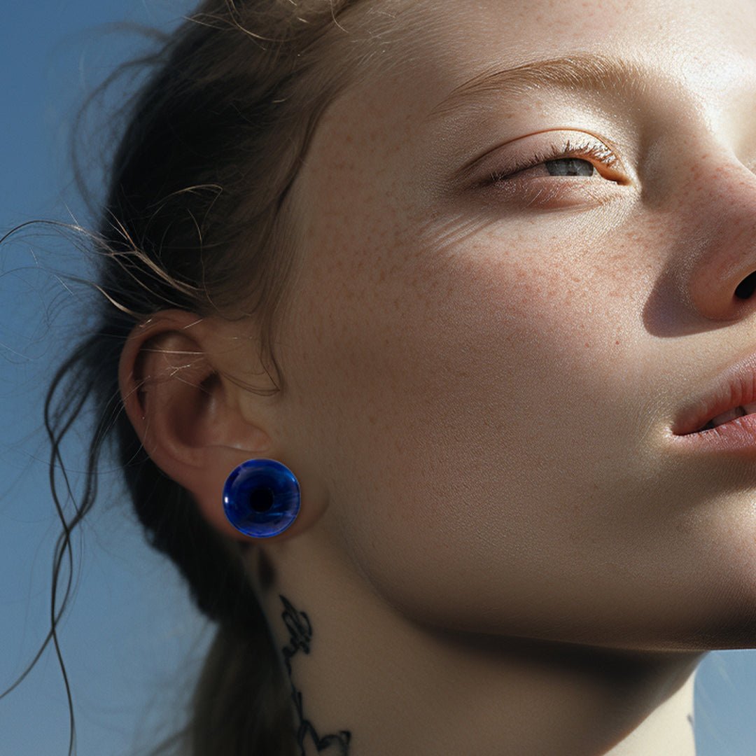 PunkPlugs Tie Dye Swirl Acrylic Ear Tunnels