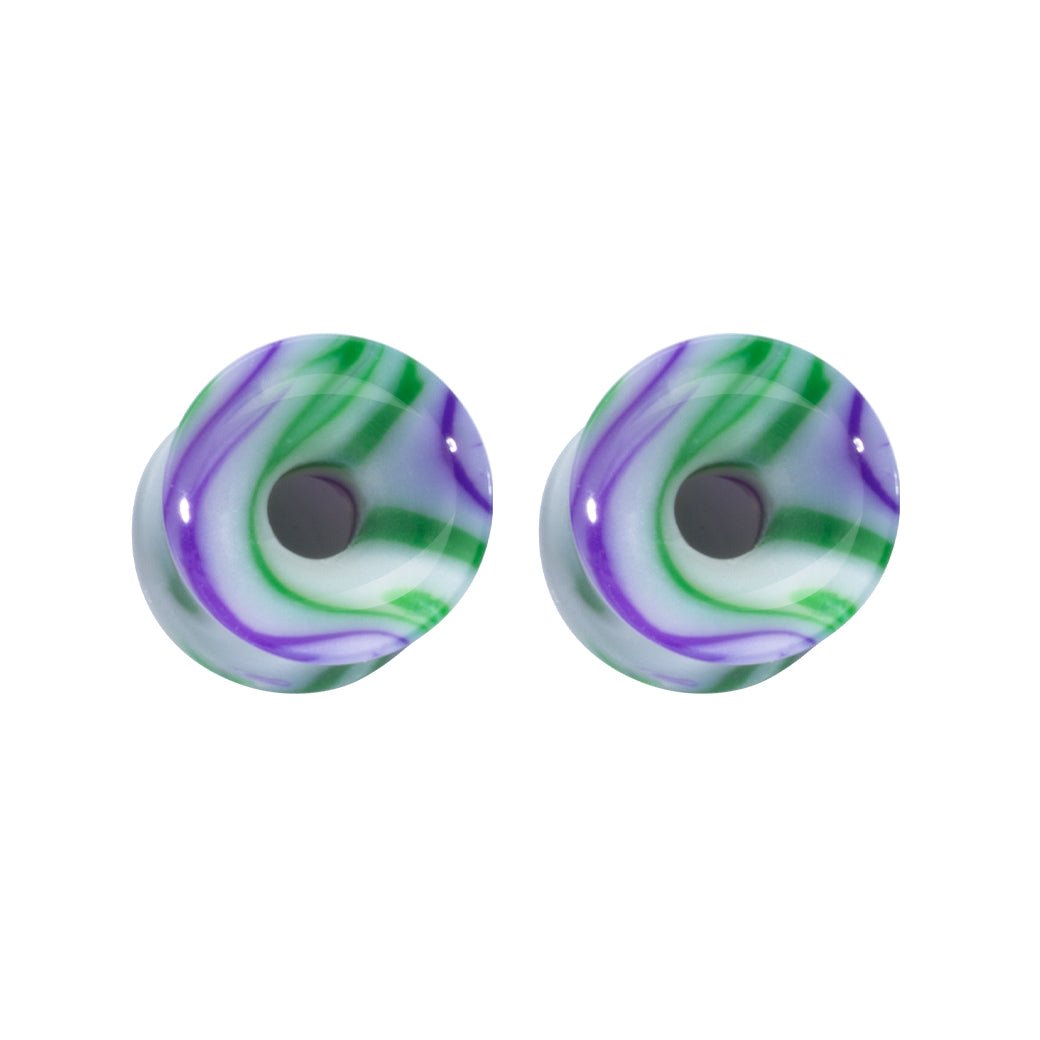 PunkPlugs Tie Dye Swirl Acrylic Ear Tunnels