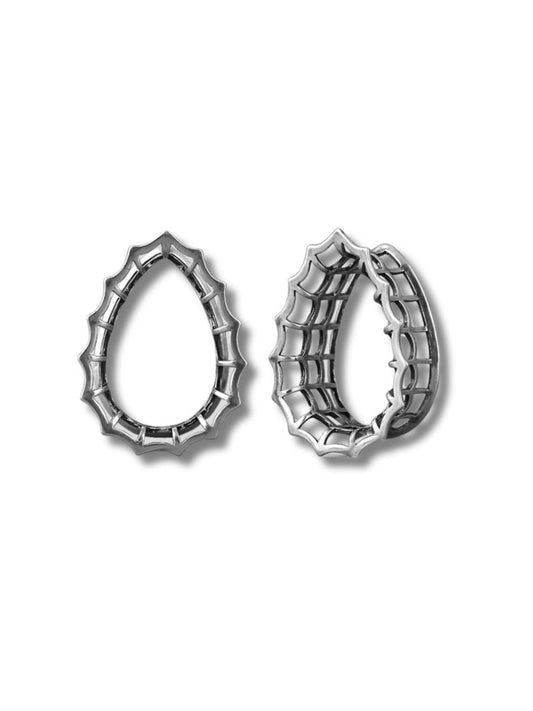 PunkPlugs Unique Hollow Flower Ear Tunnels