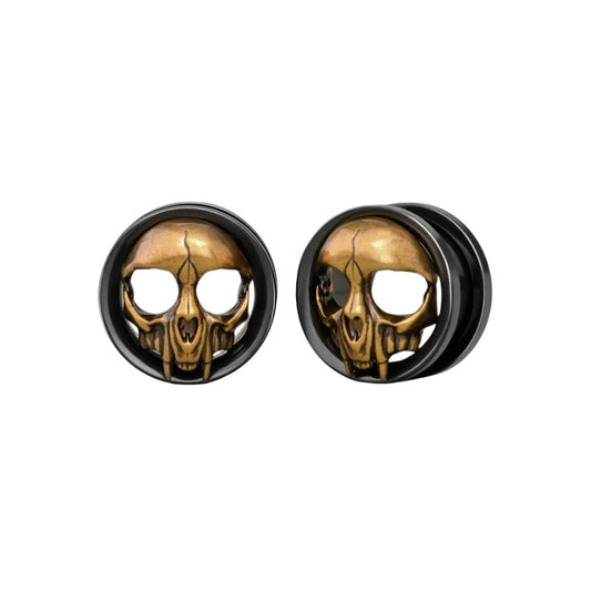 Punkplugs Skull Ear Tunnels