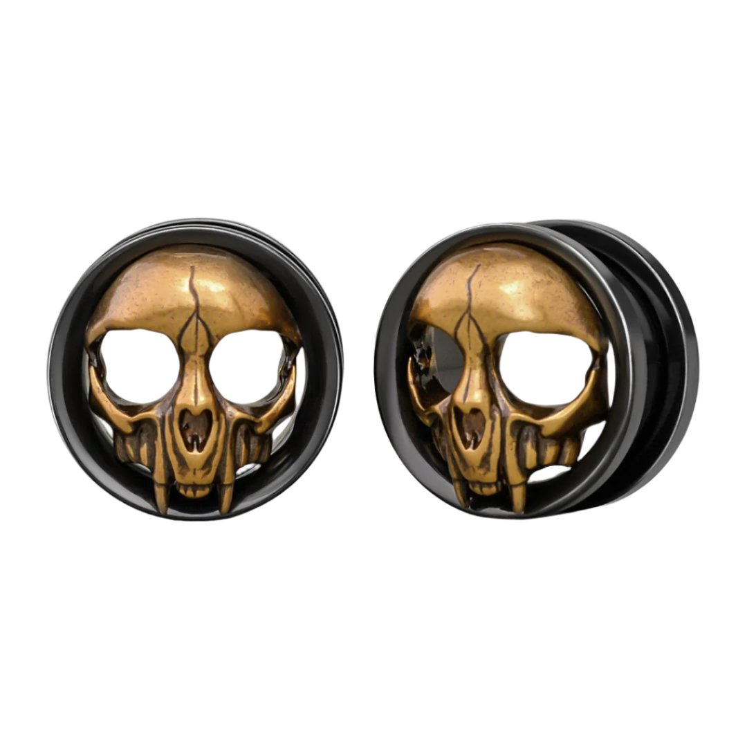 Punkplugs Skull Ear Tunnels