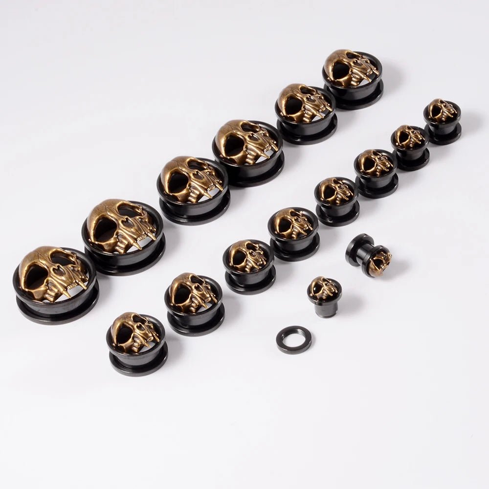 Punkplugs Skull Ear Tunnels