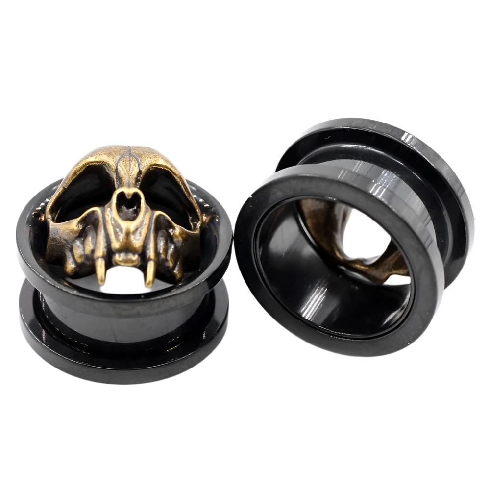 Punkplugs Skull Ear Tunnels