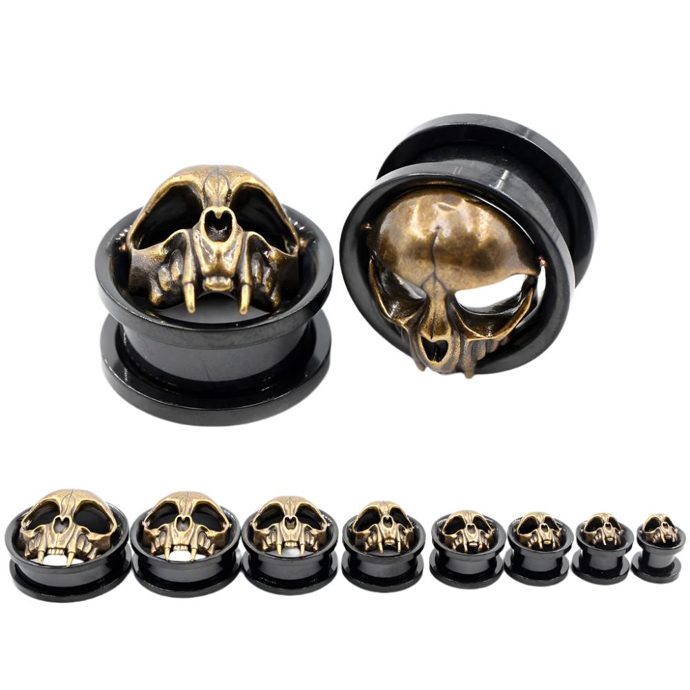 Punkplugs Skull Ear Tunnels