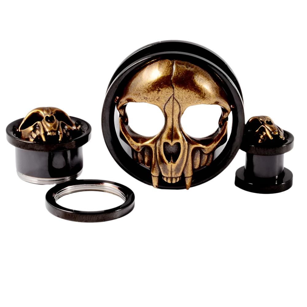 Punkplugs Skull Ear Tunnels